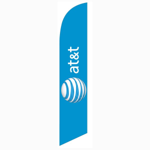 At&t Wireless Blue Feather Flag
