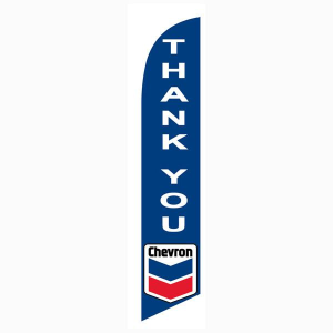 Chevron Thank You Feather Flag