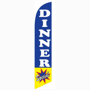 Dinner Special Feather Flag