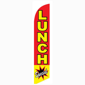 Lunch Special Feather Flag