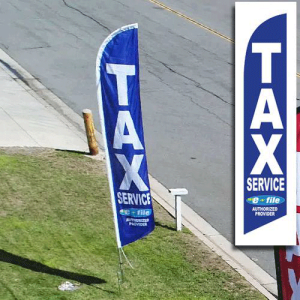 Tax Service Advertising Blue E File