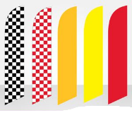 Solid Colors Feather Flags Kits