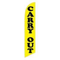 Carry Out Feather Flag Yellow