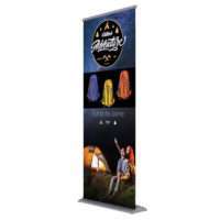 ONE CHOICE 33.5 In. Better Roll Up Banner Stand 2